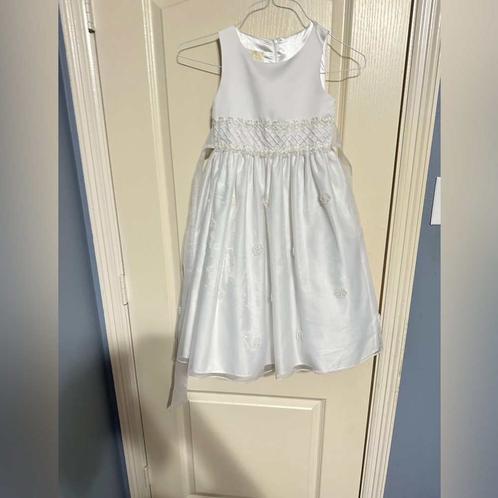 American princess girls dress white